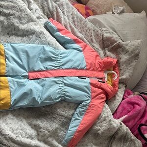 Swiss Tech Kids Puffer Jacket - Pink, Blue, Yellow